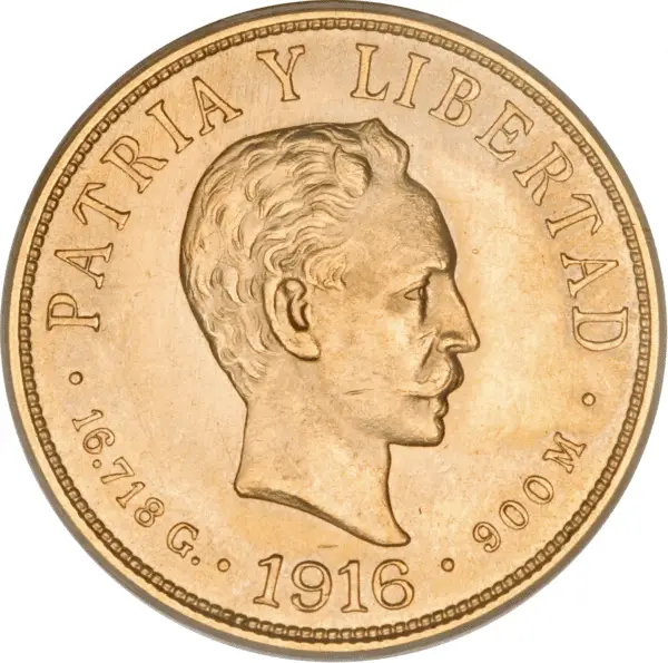 10 pesos or 1916