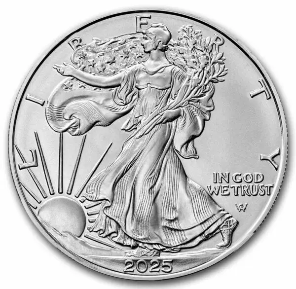 1 oz silver eagle 2025 x100 – Image 2